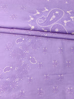 Load image into Gallery viewer, Seva Chikan Hand Embroidered Mauve Terivoil Cotton Lucknowi Chikankari Unstitched Suit Piece-SCL13002