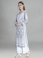 Load image into Gallery viewer, Seva Chikan Hand Embroidered Modal Cotton Lucknowi Chikankari Kurta