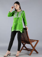 Load image into Gallery viewer, Seva Chikan Hand Embroidered Cotton Lucknowi Chikan Top