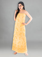 Load image into Gallery viewer, Seva Chikan Hand Embroidered Mustard Cotton Lucknowi Chikan Unstitched Suit Piece-SCL1544