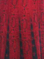 Load image into Gallery viewer, Seva Chikan Hand Embroidered Red Cotton Lucknowi Chikankari Unstitched Suit Piece-SCL0060