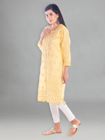 Load image into Gallery viewer, Seva Chikan Hand Embroidered Cotton Lucknowi Chikankari Kurta