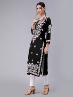 Load image into Gallery viewer, Seva Chikan Hand Embroidered Modal Cotton Lucknowi Chikankari Kurta