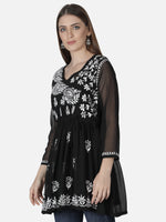 Load image into Gallery viewer, Seva Chikan Hand Embroidered Georgette Lucknowi Chikan Top

