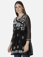 Load image into Gallery viewer, Seva Chikan Hand Embroidered Georgette Lucknowi Chikan Top