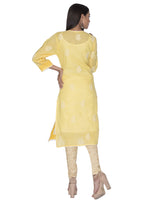Load image into Gallery viewer, Seva Chikan Hand Embroidered Cotton Lucknowi Chikankari Kurta