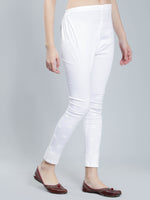 Load image into Gallery viewer, Seva Chikan Hand Embroidered White Cotton Lucknawi Chikankari Palazzo-SCL11026