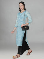 Load image into Gallery viewer, Seva Chikan Hand Embroidered Cotton Lucknowi Chikan Kurta
