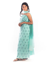 Load image into Gallery viewer, Seva Chikan Hand Embroidered Cotton Lucknowi Chikankari Unstitched Suit Piece