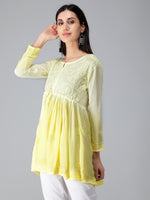 Load image into Gallery viewer, Seva Chikan Hand Embroidered Rayon Lucknowi Chikan Top