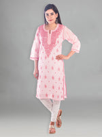Load image into Gallery viewer, Seva Chikan Hand Embroidered Cotton Lucknowi Chikankari Kurta