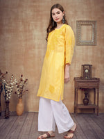 Load image into Gallery viewer, Seva Chikan Hand Embroidered Cotton Lucknowi Chikankari Kurta