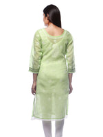 Load image into Gallery viewer, Seva Chikan Hand Embroidered Cotton Lucknowi Chikankari Kurta
