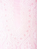 Load image into Gallery viewer, Seva Chikan Hand Embroidered Pink Georgette Lucknowi Chikankari Unstitched Suit Piece-SCL1381