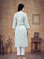 Load image into Gallery viewer, Seva Chikan Hand Embroidered Mal Mal Lucknowi Chikankari Kurta