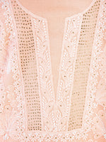 Load image into Gallery viewer, Seva Chikan Hand Embroidered Cotton Lucknowi Chikankari Unstitched Suit Piece With Mukaish/Muqaish Work