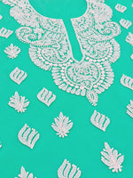 Load image into Gallery viewer, Seva Chikan Hand Embroidered Sea Green Georgette Lucknowi Chikankari Unstitched Suit Piece-SEV15045