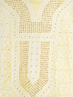 Load image into Gallery viewer, Seva Chikan Hand Embroidered Cotton Lucknowi Chikankari Unstitched Suit Piece With Mukaish/Muqaish Work