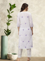 Load image into Gallery viewer, Seva Chikan Hand Embroidered Cotton Chikankari kurta