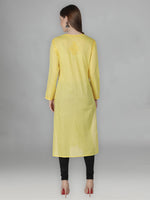 Load image into Gallery viewer, Seva Chikan Hand Embroidered Cotton Lucknowi Chikan Kurti