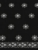Load image into Gallery viewer, Seva Chikan Hand Embroidered Black Cotton Lucknowi Chikankari Unstitched Suit Piece-SEV15052