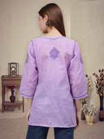 Load image into Gallery viewer, Seva Chikan Hand Embroidered Cotton Lucknowi Chikan Top