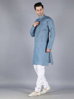 Load image into Gallery viewer, Seva Chikan Hand Embroidered Lucknowi Chikan Mens Kurta