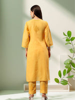 Load image into Gallery viewer, Seva Chikan Hand Embroidered Cotton Lucknowi Chikankari Kurta Set
