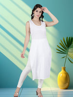 Load image into Gallery viewer, Seva Chikan Long Slips Combo of White (Pack of 2)