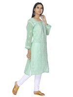 Load image into Gallery viewer, Seva Chikan Hand Embroidered Cotton Lucknowi Chikankari Kurta