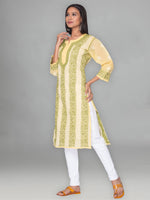 Load image into Gallery viewer, Seva Chikan Hand Embroidered Cotton Lucknowi Chikankari Kurta