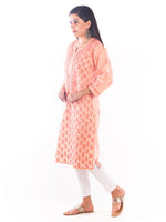 Load image into Gallery viewer, Seva Chikan Hand Embroidered Cotton Lucknowi Chikankari Kurta