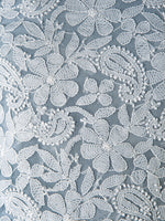 Load image into Gallery viewer, Seva Chikan Hand Embroidered Grey Georgette Lucknowi Chikan Unstitched Suit Piece-SCL1454