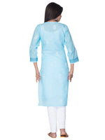 Load image into Gallery viewer, Seva Chikan Hand Embroidered Cotton Lucknowi Chikankari Kurta