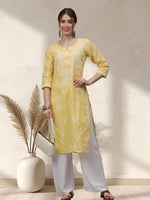 Load image into Gallery viewer, Seva Chikan Hand Embroidered Cotton Lucknowi Chikankari Kurta