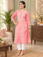 Load image into Gallery viewer, Seva Chikan Hand Embroidered Lucknowi Chikankari Kurta Set