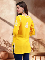 Load image into Gallery viewer, Seva Chikan Hand Embroidered Rayon Lucknowi Chikankari Top