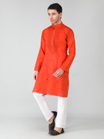 Load image into Gallery viewer, Seva Chikan Hand Embroidered Cotton Lucknowi Chikan Mens Stitched Kurta