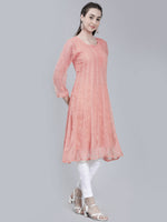 Load image into Gallery viewer, Seva Chikan Hand Embroidered Georgette Lucknowi Chikankari Anarkali