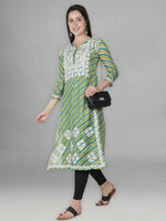 Load image into Gallery viewer, Seva Chikan Hand Embroidered Kota Lucknowi Chikan Kurta With Matching Slip
