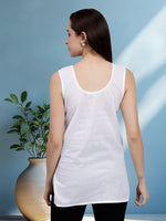 Load image into Gallery viewer, Seva Chikan Short Slips Combo of White (Pack of 2)