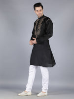 Load image into Gallery viewer, Seva Chikan Hand Embroidered Lucknowi Chikan Mens Kurta