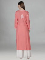 Load image into Gallery viewer, Seva Chikan Hand Embroidered Modal Cotton Lucknowi Chikankari Kurta