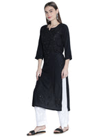 Load image into Gallery viewer, Seva Chikan Hand Embroidered Rayon Lucknowi Chikankari Kurta