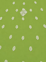 Load image into Gallery viewer, Seva Chikan Hand Embroidered Green Georgette Lucknowi Chikankari Unstitched Suit Piece-SEV15044