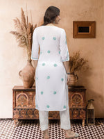 Load image into Gallery viewer, Seva Chikan Hand Embroidered Cotton Chikankari kurta