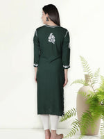 Load image into Gallery viewer, Seva Chikan Hand Embroidered Modal Cotton Lucknowi Chikankari Kurta