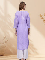 Load image into Gallery viewer, Seva Chikan Hand Embroidered Cotton Lucknowi Chikankari Kurta