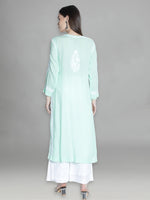Load image into Gallery viewer, Seva Chikan Hand Embroidered Modal Cotton Lucknowi Chikankari Kurta
