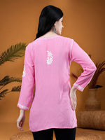 Load image into Gallery viewer, Seva Chikan Hand Embroidered Rayon Lucknowi Chikankari Top
